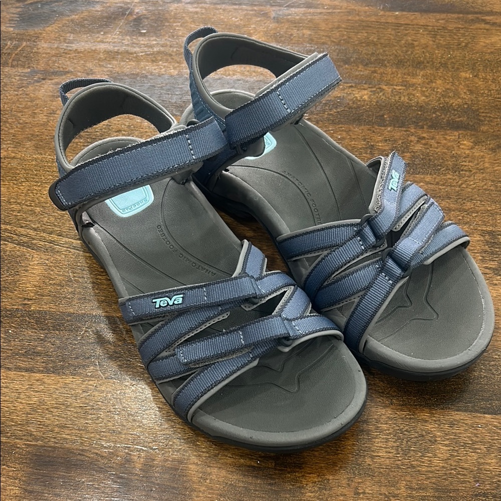 Teva Navy and Charcoal Strappy Sandals